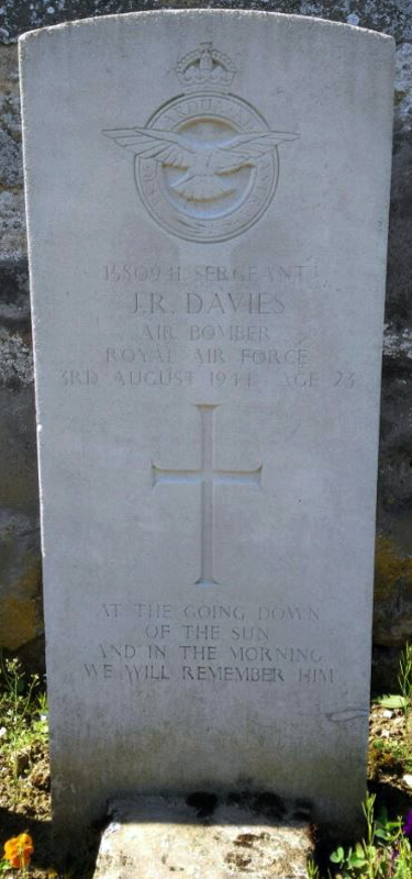 Sgt John Richard Davies<br/><br /><br />died August 3rd, 1944